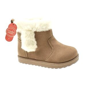 Wonder Nation Faux Shearling Chestnut Boots